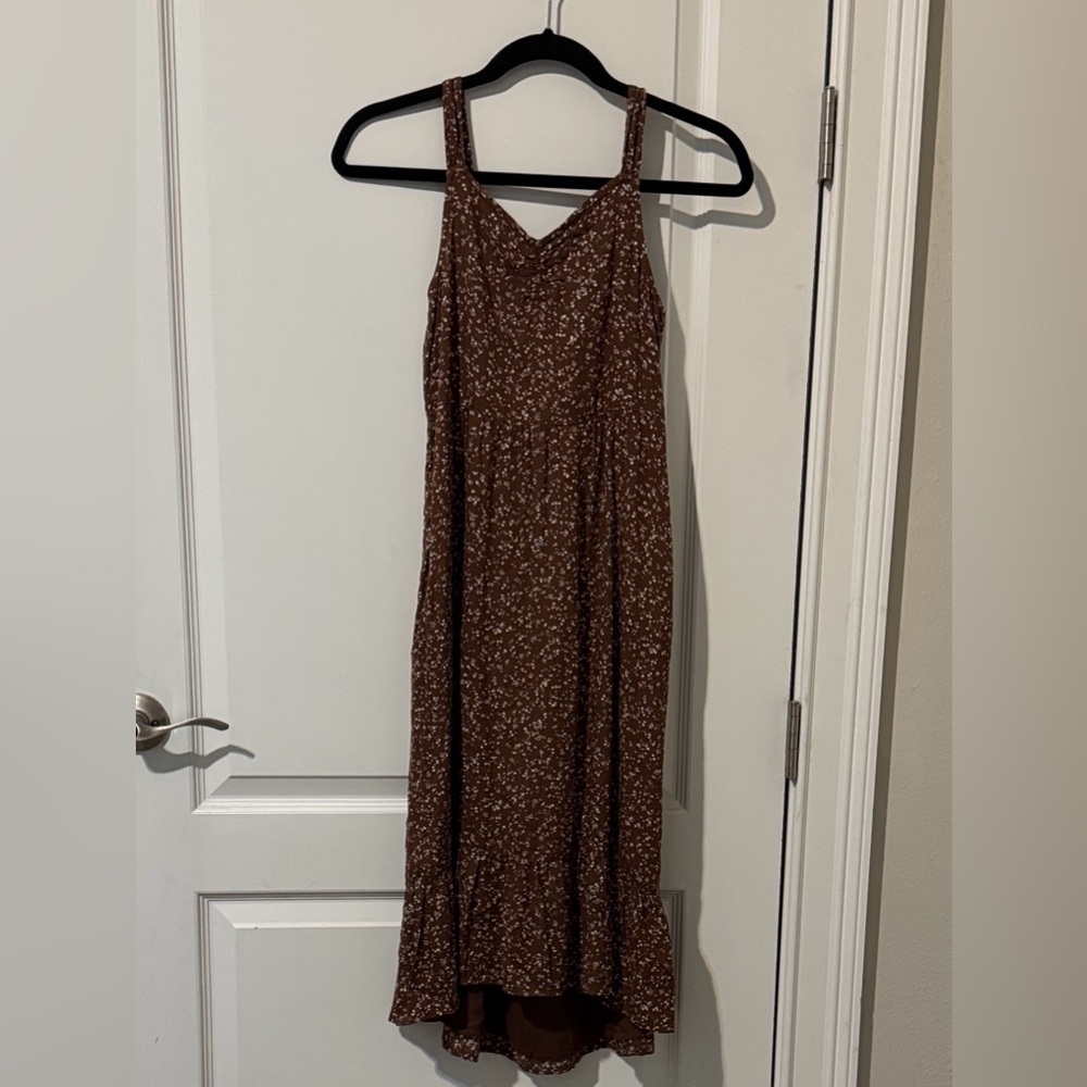 Abercrombie Kids Brown Floral Casual Dress